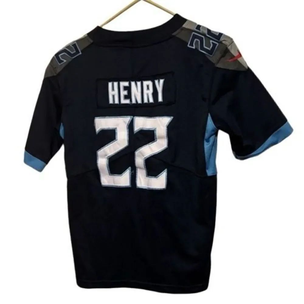 Tennessee Titans Derrick Henry Size Youth Large NFL Jersey Sewn On Numbers